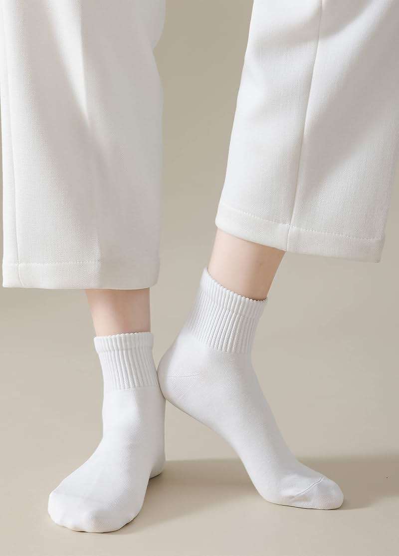 MAGIARTE Womens Mini Crew Ankle Socks Athletic Casual Cotton Socks for Women - Image 3