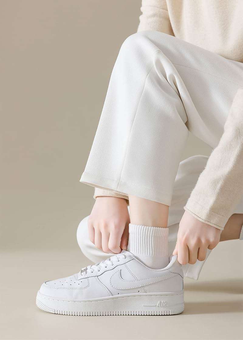 MAGIARTE Womens Mini Crew Ankle Socks Athletic Casual Cotton Socks for Women - Image 4
