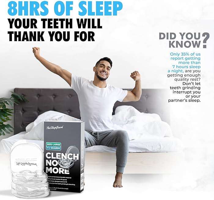 TheSleepGuard Mouth Guard for Clenching Teeth at Night [Pack of 4, Large Size - Men] – Custom Night Guards for Teeth Grinding – Nighttime Protection During Sleep for Adults - Image 5