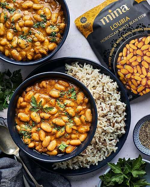 Mina Moroccan Lentils, Chickpeas, White Beans & Harira - Healthy Snacks Variety Pack of 8 (10 oz), Lentils Ready to Eat, Vegan Protein, Gluten-Free Instant Food, Microwave Meals, Non-GMO, Kosher - Image 5