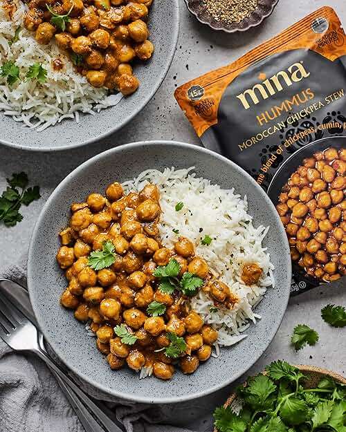 Mina Moroccan Lentils, Chickpeas, White Beans & Harira - Healthy Snacks Variety Pack of 8 (10 oz), Lentils Ready to Eat, Vegan Protein, Gluten-Free Instant Food, Microwave Meals, Non-GMO, Kosher - Image 6