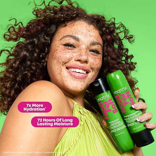 MATRIX Food For Soft Shampoo For Dry and Brittle Hair - Moisturizes and Hydrates, Softens and Smooths, With Avocado Oil & Hyaluronic Acid, Vegan, For All Hair Types - Image 3