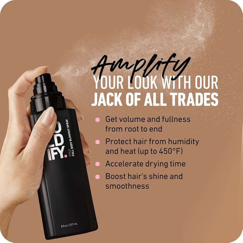 Boldify Full Body Volumizing Hair Spray - Mega-Volume - Blowout Heat Protection Spray with Thickening and Blow Dry Formula for Fine, Thin Hair - For Women & Men - Image 5
