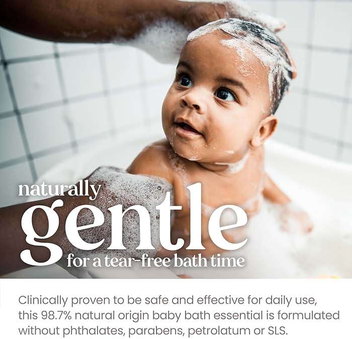 Burt's Bees Baby Shampoo and Baby Wash Refill, Original, Plant-Based Formula, Tear-Free, Pediatrician-Tested, Natural Origin, Gently Cleans Sensitive Skin and Hair, 33.8 Fl Oz - Image 4