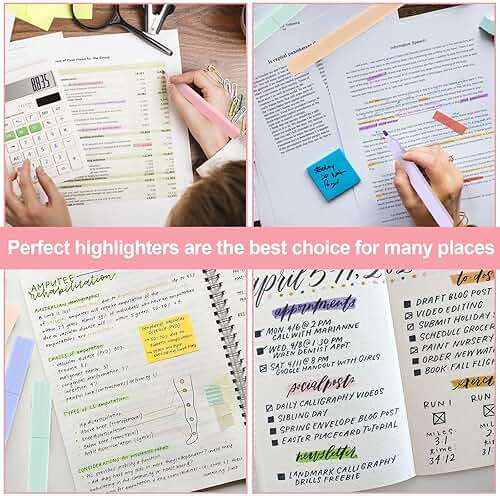 Utron 12pcs Bible Highlighters, Pastel Highlighter Set, No Bleed Bible Highlighters (12 Color) - Image 7