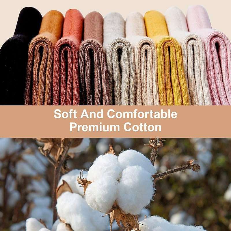 J-BOX 10/8 Pairs Women Cotton Crew Socks - Soft Comfort Dress Socks for Business & Casual, Above Ankle Wear, size 6-11 - Image 5