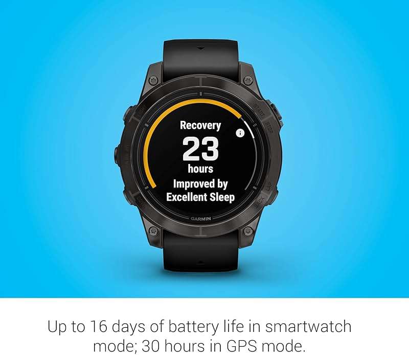 Garmin epix Pro (Gen 2) Sapphire Edition, 47mm, High Performance Smartwatch, Advanced Training Technology, Built-in Flashlight, Black - Image 3