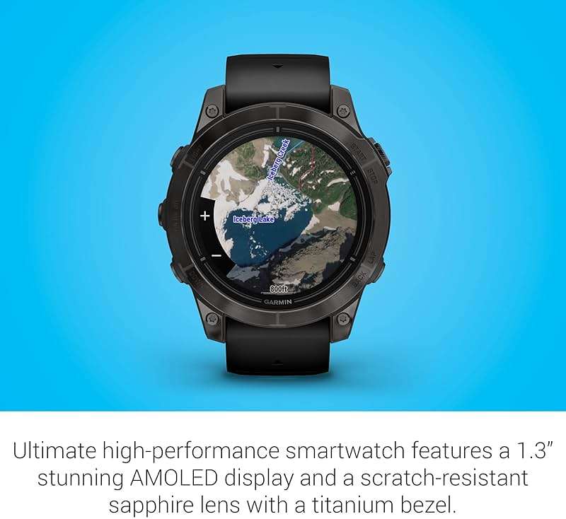 Garmin epix Pro (Gen 2) Sapphire Edition, 47mm, High Performance Smartwatch, Advanced Training Technology, Built-in Flashlight, Black - Image 4