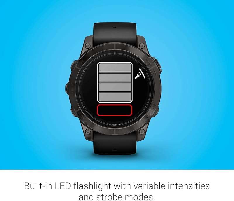 Garmin epix Pro (Gen 2) Sapphire Edition, 47mm, High Performance Smartwatch, Advanced Training Technology, Built-in Flashlight, Black - Image 5