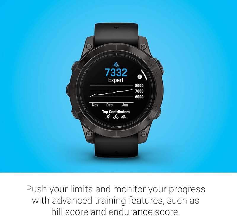 Garmin epix Pro (Gen 2) Sapphire Edition, 47mm, High Performance Smartwatch, Advanced Training Technology, Built-in Flashlight, Black - Image 6