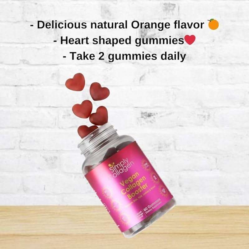 Simply Collagen® Vegan Collagen Gummies for Women & Men – Plant Based Collagen with Biotin, Vitamins A, C & E – Collagen Booster for Skin, Hair, Nails & Lashes - Image 8