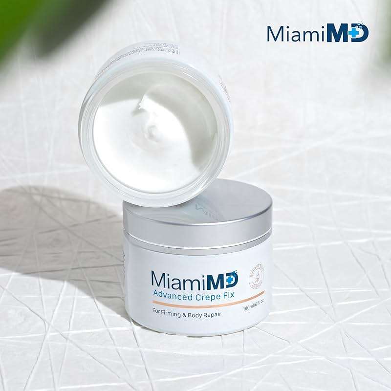 Miami MD Advanced Crepe Fix - Anti Aging Tightening & Firming Cream for Women - Facial and Neck Crepe Erase Cream – Crepey Skin Moisturizer for Softens and Nourishes the Skin for All Types - 6 fl oz - Image 6