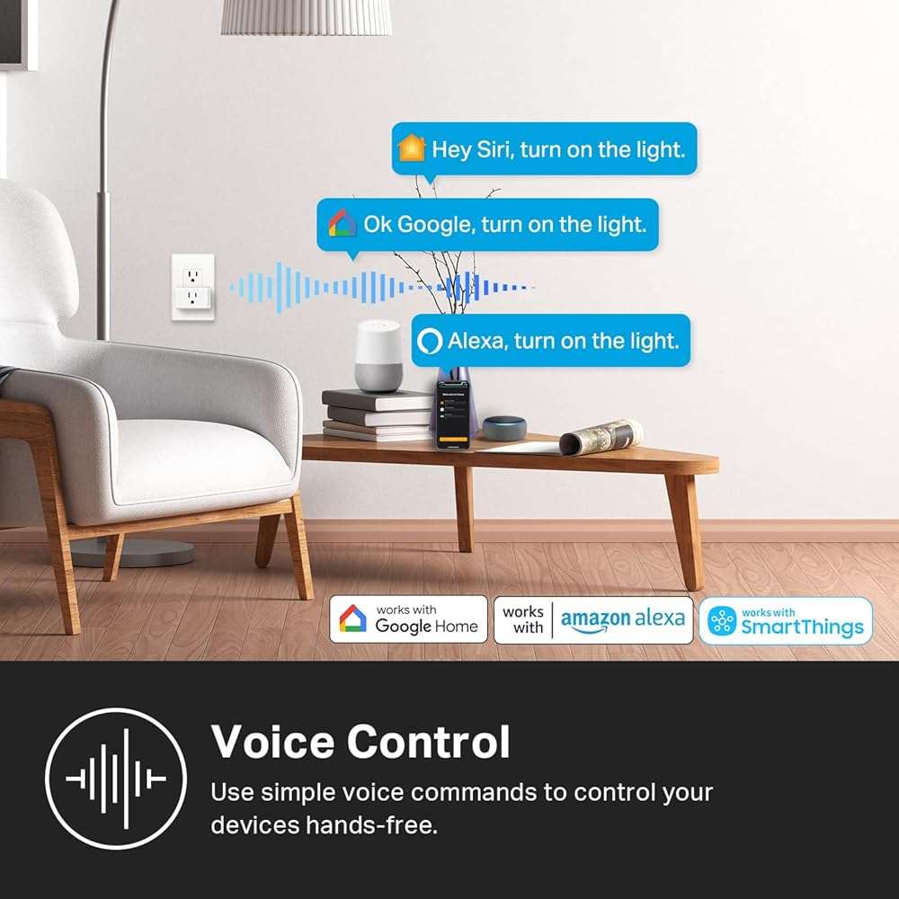 Kasa Smart Plug, Matter Compatible, Energy Monitoring, Compact Design, 15A/1800W Max, Super Easy Setup, Works with Apple Home, Alexa & Google Home, UL Certified, 2.4G Wi-Fi Only, White, KP125M(2-Pack) - Image 7