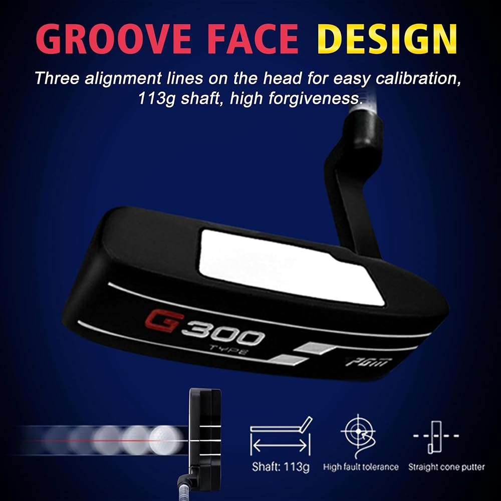 PGM Men’s Complete Golf Club Set – Titanium Driver, Draw-Biased Hybrid, High-Strength Irons, Forgiving Putter, Stand Bag with 5 Headcovers - Image 6
