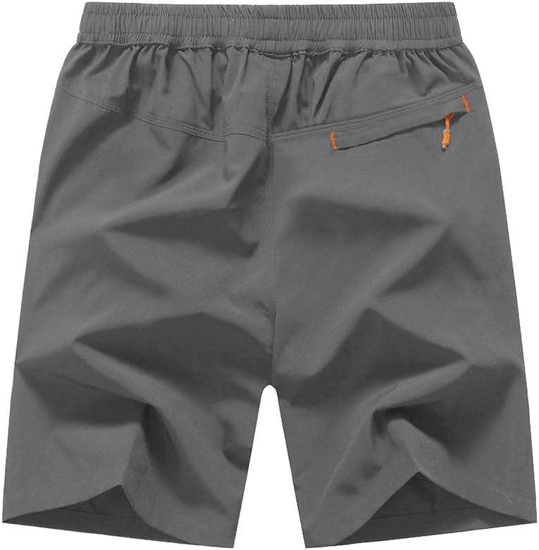 TBMPOY Men's Hiking Shorts Quick Dry Athletic Gym Workout Short with Zipper Pockets - Image 2