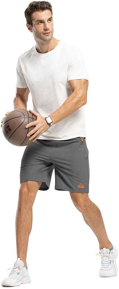 TBMPOY Men's Hiking Shorts Quick Dry Athletic Gym Workout Short with Zipper Pockets - Image 6