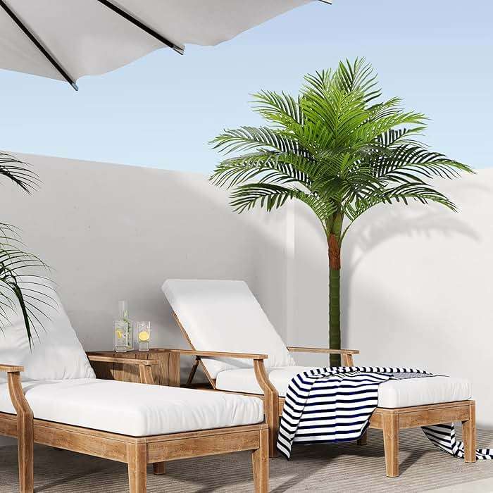 FLOWORLD Palm Tree Artificial Tropical Plant 6FT Tall Faux Plants Indoor Fake Floor Plants Decorative Palm Tree House Large Office Plant Artificial Palm Trees for Home Decor… - Image 6