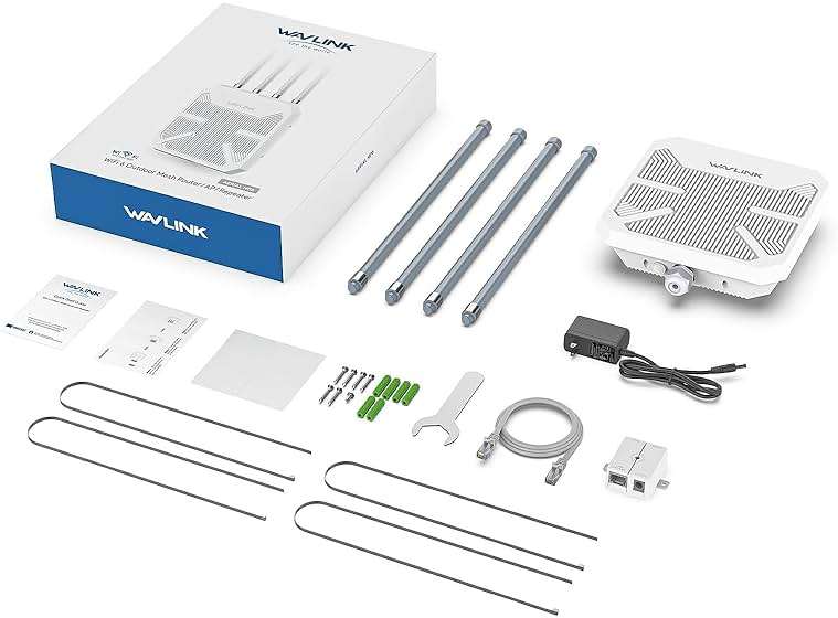 2026 AX1800 WiFi 6 Outdoor WiFi Extender, WAVLINK Long Range WiFi Extender with PoE, Work with Starlink, IP67 Waterproof, Supports Extender/AP/Repeater/Mesh Mode for Farm, RV - Image 8