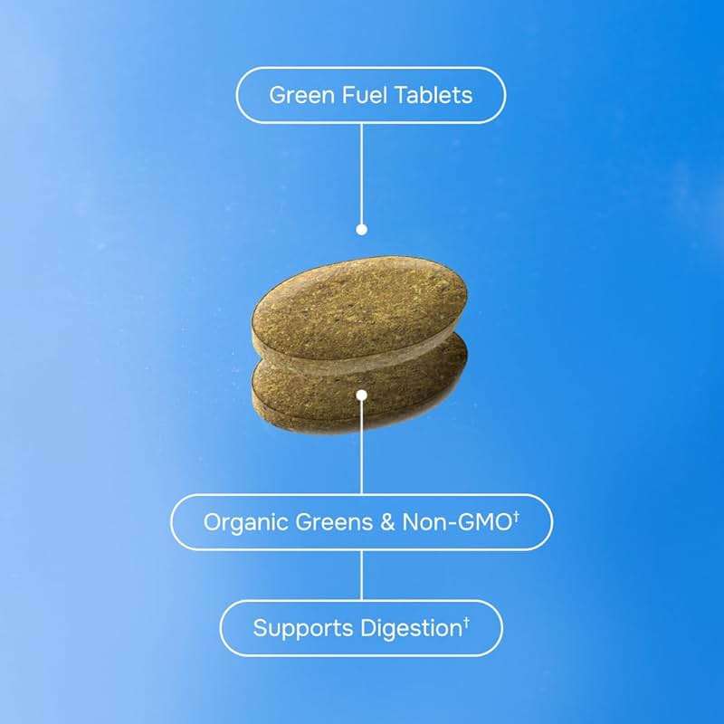 envitamin Green Fuel Organic Greens Tablets - Organic Greens, Fruit and Vegetable Blend - Image 5