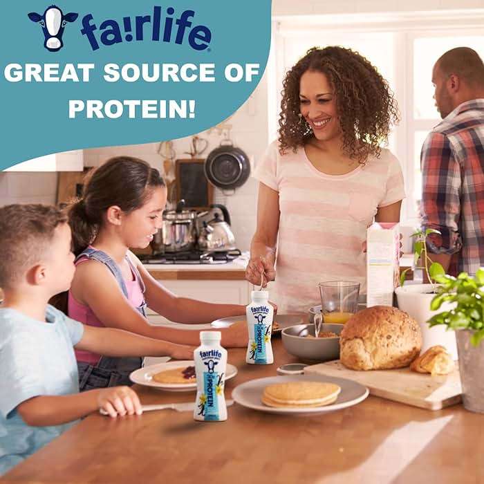 Fairlife Nutrition Protein Shakes - Pack of 12 | 30g Protein, Low Sugar, Lactose-Free | Delicious Vanilla, Chocolate, Salted Caramel, and Strawberry Flavors 11.5 fl., oz. (In KozyHome Packaging) (Vanilla) - Image 4