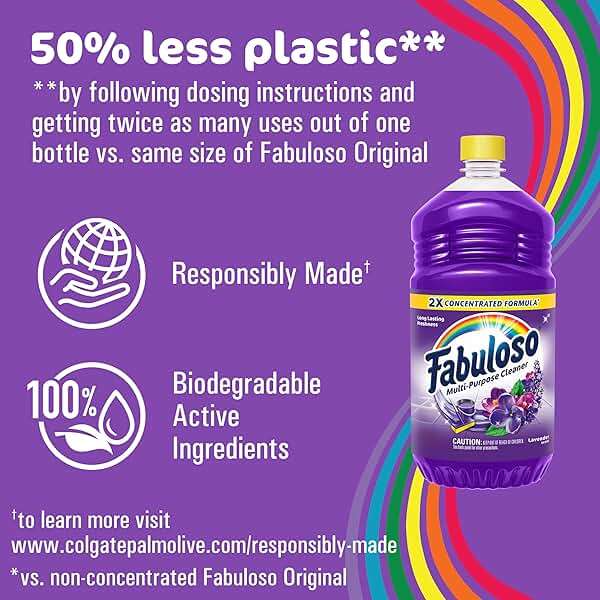 Fabuloso Multi-Purpose Cleaner & Floor Cleaner, 2X Concentrated, Lavender Scent, 56 fluid ounces - Image 9