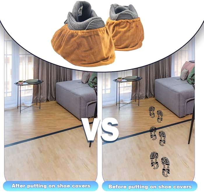 9 Pairs Reusable Shoe Covers for Indoors,Washable Shoe Covers Bowling Shoe Covers Reusable,Non Slip Shoe Covers Foot Service for Indoor Household Office Laboratory 12inch (9-colors) - Image 5