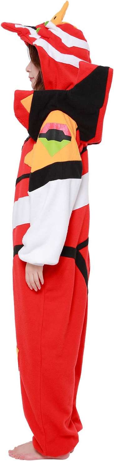 SAZAC Kigurumi - Evangelion Unit-02 - Eva-02 - Onesie Jumpsuit Halloween Costume - Adult Red - Image 5