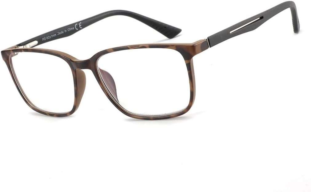 BLUEMOKY Blue Light Reading Glasses for Men，Sport Square Frame Readers, Anti Glare Computer Glasses - Image 1