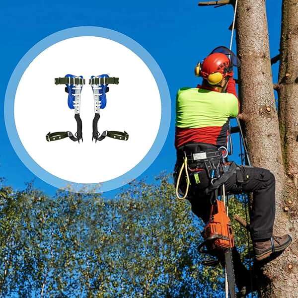 RANLOVE Tree Climbing Spikes Set, Adjustable 304 Stainless Steel Spikes with Non-Slip Pedals, 2-Gear Design - Image 6