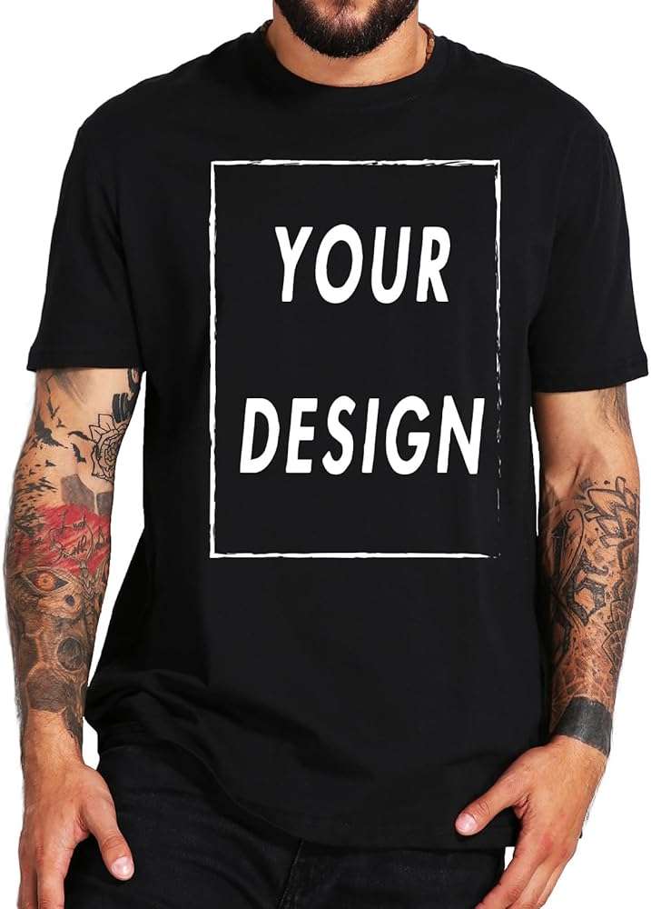 Custom T Shirt for Men Women Design Your Own Front Back Print Personalized T-Shirts - Image 2