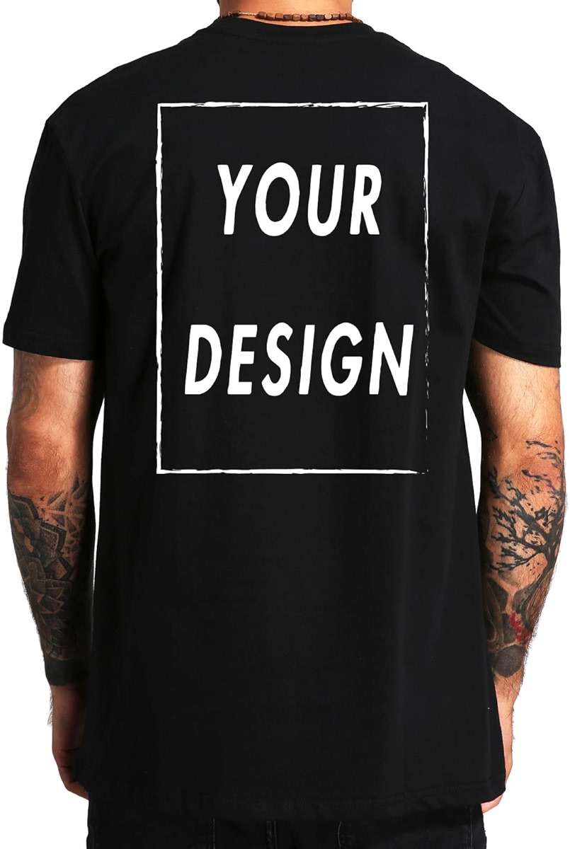 Custom T Shirt for Men Women Design Your Own Front Back Print Personalized T-Shirts - Image 3