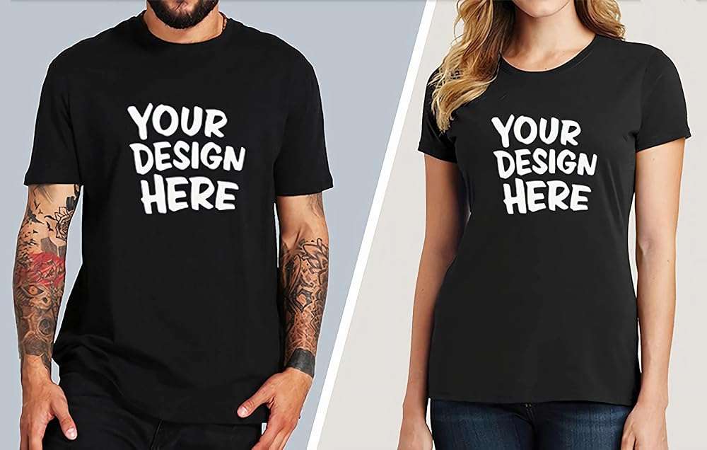Custom T Shirt for Men Women Design Your Own Front Back Print Personalized T-Shirts - Image 4