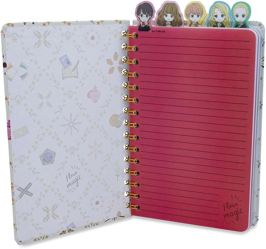 Harry Potter Chibi Hogwarts 75-Page Spiral Notebook | Sketchbook Journal Diary | 8 x 5 Inches - Image 2