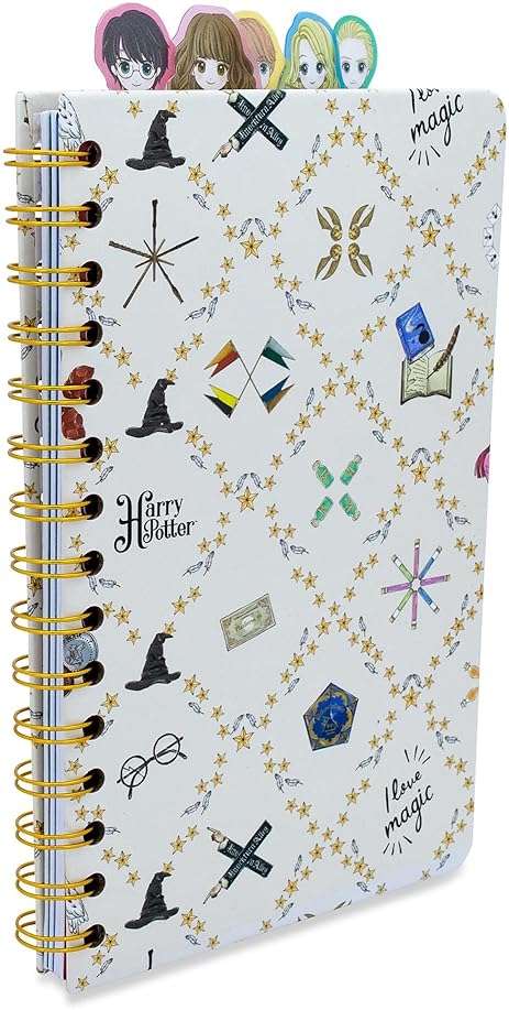 Harry Potter Chibi Hogwarts 75-Page Spiral Notebook | Sketchbook Journal Diary | 8 x 5 Inches - Image 3