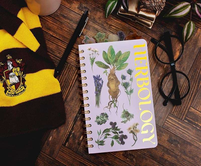Silver Buffalo Harry Potter Hogwarts Herbology 75-Page Spiral Notebook | Bound Sketchbook Journal, School Supplies For College, Business | 8 X 5 Inches - Image 3