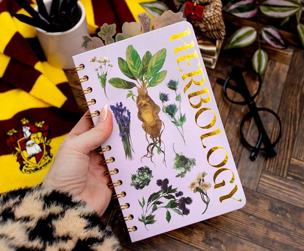Silver Buffalo Harry Potter Hogwarts Herbology 75-Page Spiral Notebook | Bound Sketchbook Journal, School Supplies For College, Business | 8 X 5 Inches - Image 6