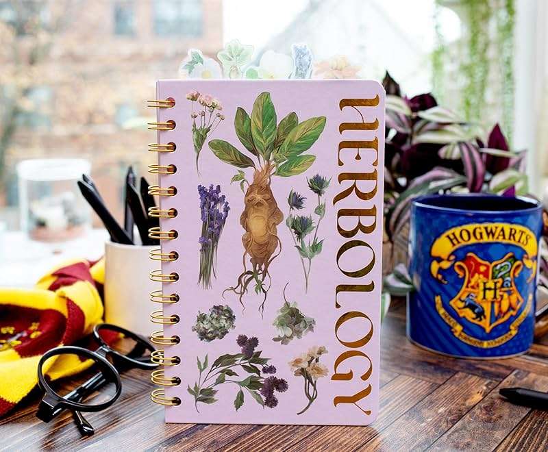 Silver Buffalo Harry Potter Hogwarts Herbology 75-Page Spiral Notebook | Bound Sketchbook Journal, School Supplies For College, Business | 8 X 5 Inches - Image 9