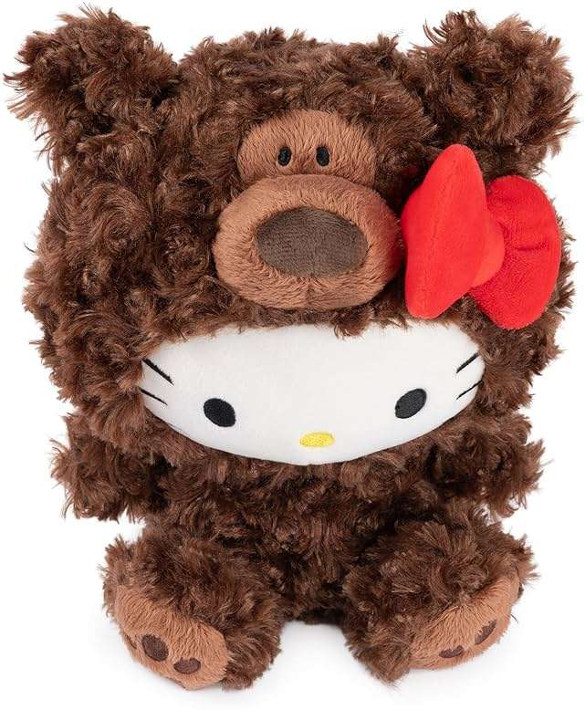 GUND Sanrio Hello Kitty Philbin Teddy Bear Plush Toy, Premium Stuffed Animal for Ages 1 and Up, Brown, 10” - Image 3