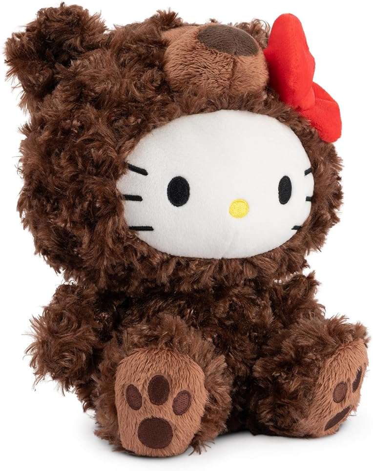 GUND Sanrio Hello Kitty Philbin Teddy Bear Plush Toy, Premium Stuffed Animal for Ages 1 and Up, Brown, 10” - Image 4