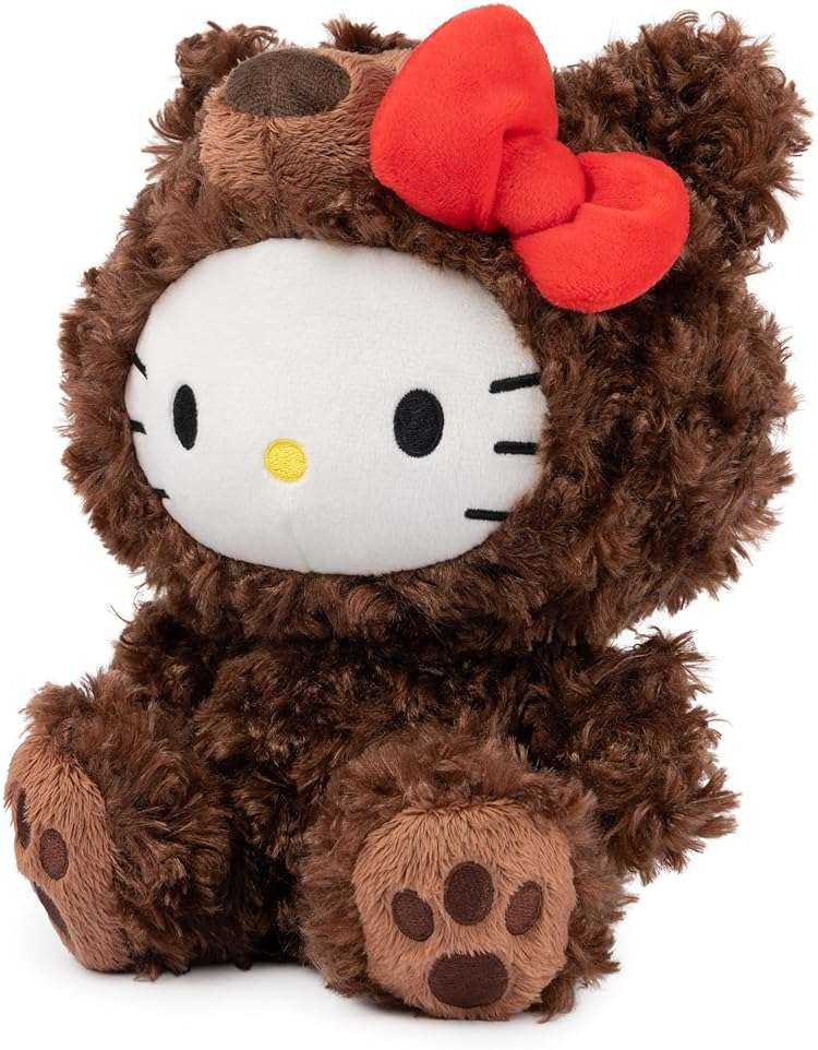 GUND Sanrio Hello Kitty Philbin Teddy Bear Plush Toy, Premium Stuffed Animal for Ages 1 and Up, Brown, 10” - Image 5