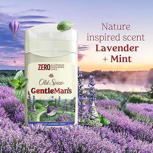 Old Spice GentleMan's Aluminum Free Dry Feel Deodorant for Men, 24/7 Lasting Freshness, Gentle on Skin with Skin Conditioners, Lavender + Mint Scent, 3.0 oz (Pack of 3) - Image 7