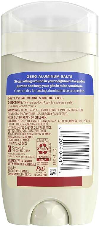 Old Spice GentleMan's Aluminum Free Dry Feel Deodorant for Men, 24/7 Lasting Freshness, Gentle on Skin with Skin Conditioners, Lavender + Mint Scent, 3.0 oz (Pack of 3) - Image 9