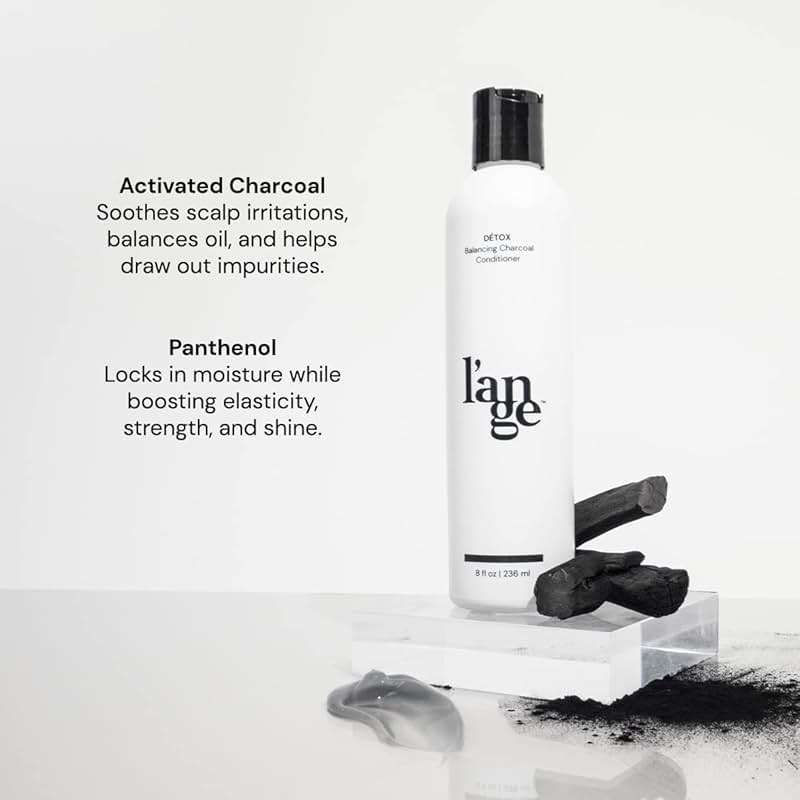 L'ANGE HAIR Détox Balancing Charcoal Conditioner | Helps Soothe Scalp and Remove Impurities | Boosts Moisture, Bounce, and Shine | Sulfate Free and Paraben Free - Image 2