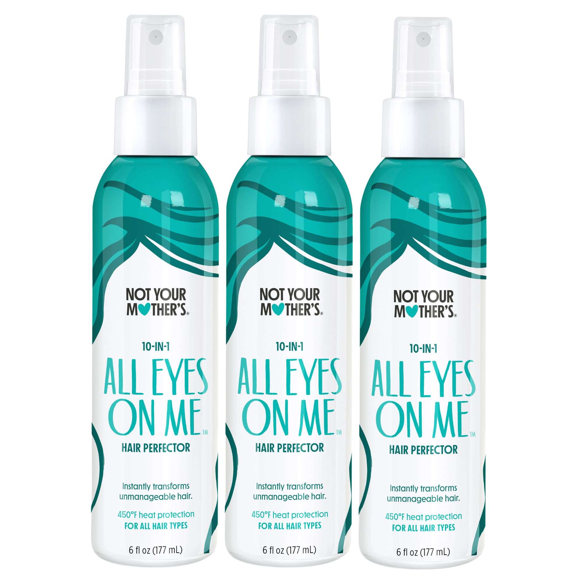 Not Your Mother's All Eyes On Me 10-In-1 Hair Perfector (3-Pack) - 6 fl oz - Heat Protectant for Hair - Moisturizing Detangler Spray and Frizz Control - Image 1