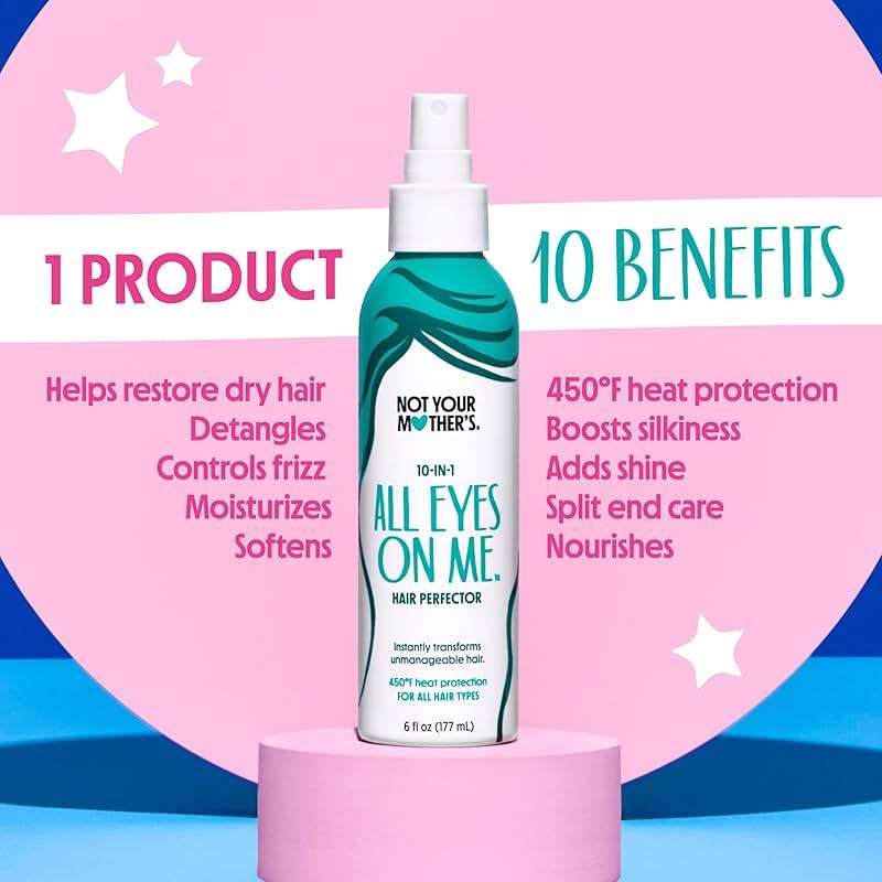 Not Your Mother's All Eyes On Me 10-In-1 Hair Perfector (3-Pack) - 6 fl oz - Heat Protectant for Hair - Moisturizing Detangler Spray and Frizz Control - Image 2