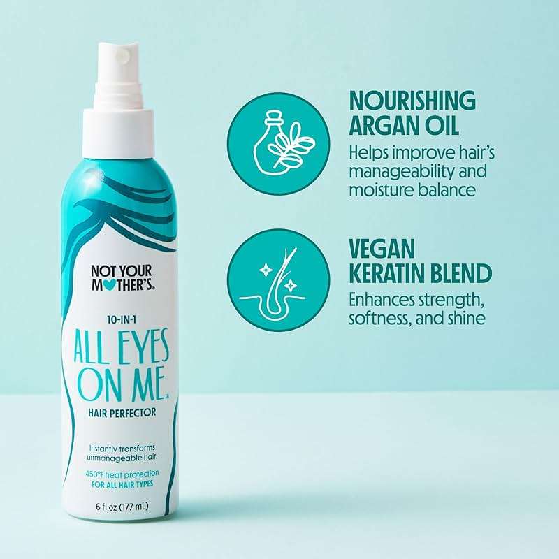 Not Your Mother's All Eyes On Me 10-In-1 Hair Perfector (3-Pack) - 6 fl oz - Heat Protectant for Hair - Moisturizing Detangler Spray and Frizz Control - Image 3