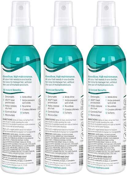 Not Your Mother's All Eyes On Me 10-In-1 Hair Perfector (3-Pack) - 6 fl oz - Heat Protectant for Hair - Moisturizing Detangler Spray and Frizz Control - Image 8