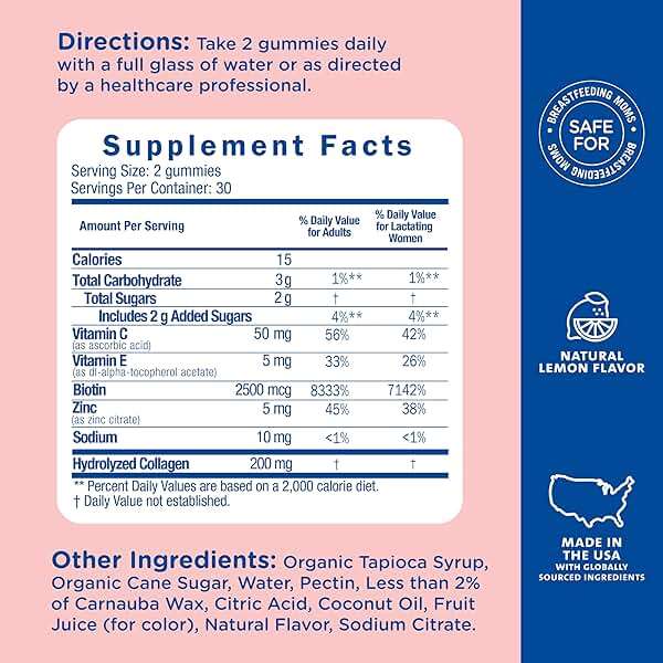 Mommy's Bliss Postnatal Support Reset My Body Gummies with Biotin & Collagen, Supports Postpartum Energy, Healing & Joint Health + Hair, Skin & Nails Health, Gluten Free, 60 Gummies (30 Servings) - Image 5