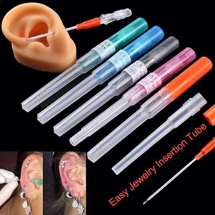 Juder 16G Catheter Piercing Needles - 50Pcs Kit for Ear, Nose, Lip, Tongue, Belly & Cartilage Piercing - Image 5