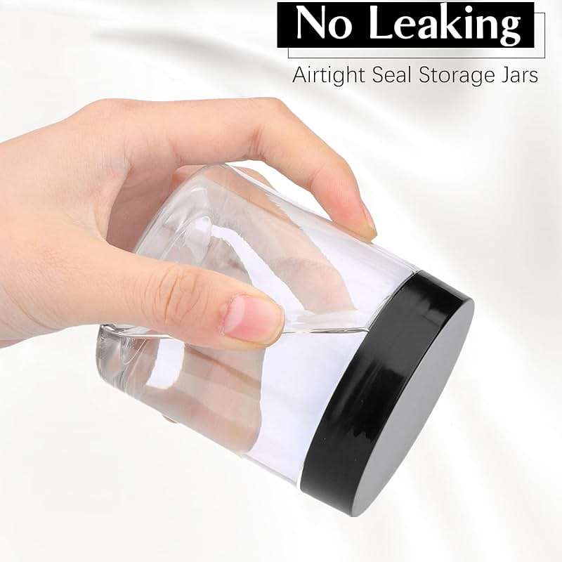 36 Pack 8 Oz Plastic Container Jars with Lids BPA Free, Empty Round Clear Cosmetic Containers Plastic Slime Jars for Lotion, Cream, Ointments, Body Butter, Makeup, Travel Storage - Image 5